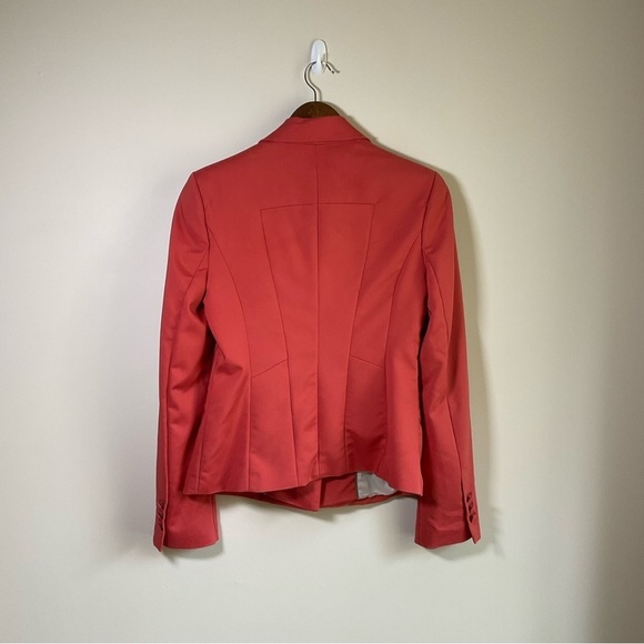 Le Chateau Two Button Women's Blazer  Scarlett Orange Size Small - Picture 4 of 10